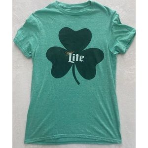 Miller Lite 4 leaf clover T-shirt